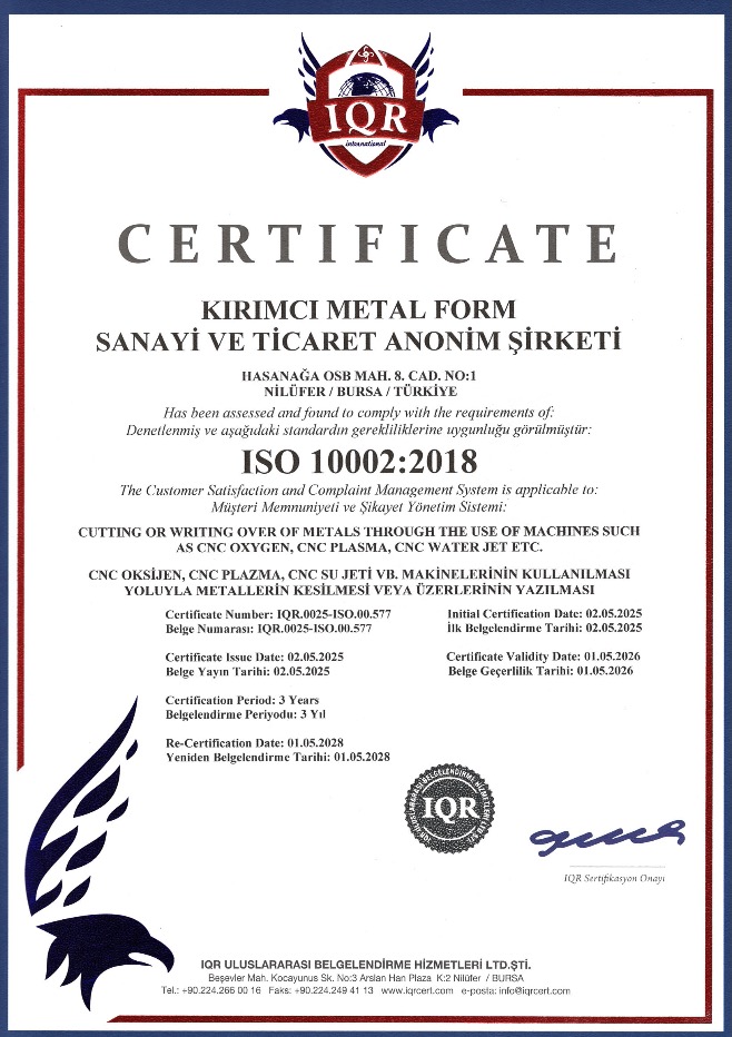 ISO 10002:2018